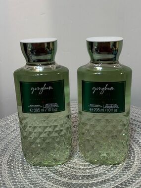 BBW Gingham Fresh Body Wash Set of 2 NWT